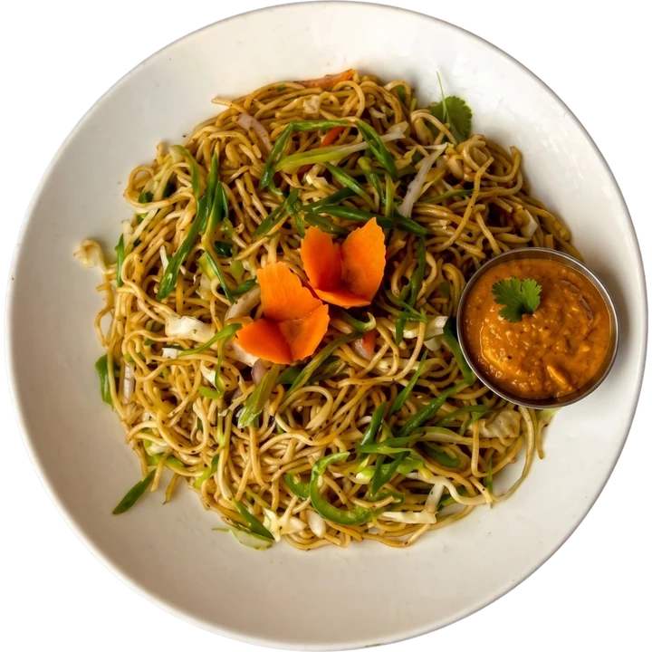 Akabare special chowmein with achaar